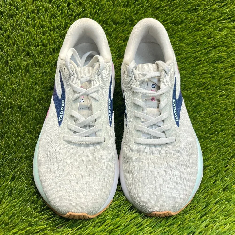 Brooks Ghost 16 Womens Size 7 Gray Blue Purple Walking Running Shoes Sneakers - Picture 5 of 10
